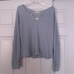 Anthropologie Blue Long Sleeve Cozy Loungewear
